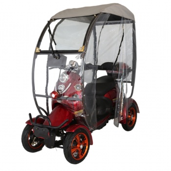 Fashionable Four Wheel Electric Mobility Scooter with Roof