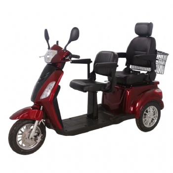 High Quality Powerful Electric Disabled Scooter, Electric Tricycle with Double Deluxe Saddle(TC-019)