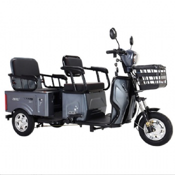 3 wheeler with two passengers' seat, electric tricycle scooter with rear trunk(TC-006)