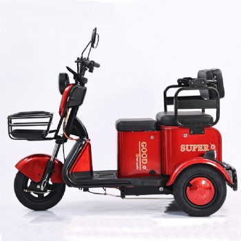 New Design 3 wheeler electric tricycle scooter with two seat (TC-007)