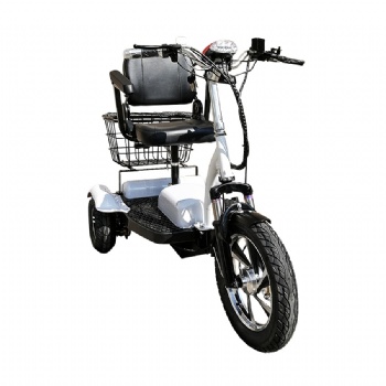 500W Stronger Climbing Electric Tricycle Scooter with Bigger Battery and Basket(TC-013A)