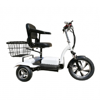 500W Stronger Climbing Electric Tricycle Scooter with Bigger Battery and Basket(TC-013A)