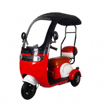 tricycle with shelter rain roof electric tricycle with soft seat suit for old and disabled (TC-045)