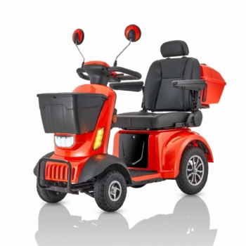 500W Four wheel Electric Mobility Scooter For old or disbaled with rear storage box and front basket (ES-043A)