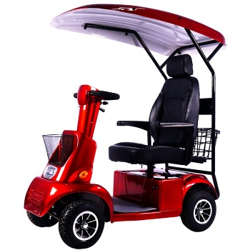 Four Wheeled Electric Vehicle Mobility Scooter Leisure Electric Quadricycle with Roof (ES-052)