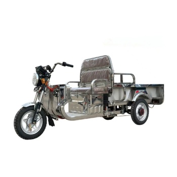 China A-ok Stainless Steel 3 Wheeled Electric Cargo Motorcycle Tricycle with Open Body 200-300kg Payload Capacity（CT-004)