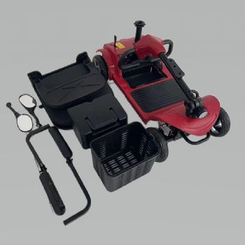 China Factory Wholesale 4 Wheels Medical Electric Mobility Scooter For Senior Disabled People Stable Safe Elderly Travel Scooter (MS-016)